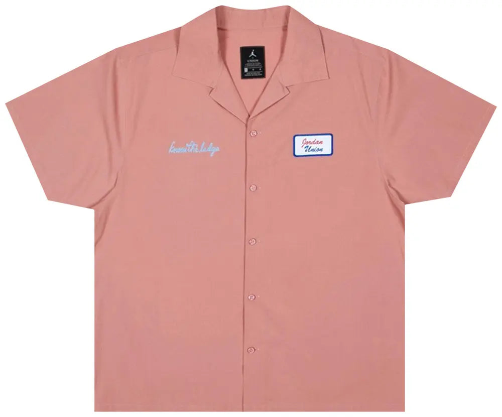 Jordan x Union Mechanic Shirt Rust Pink