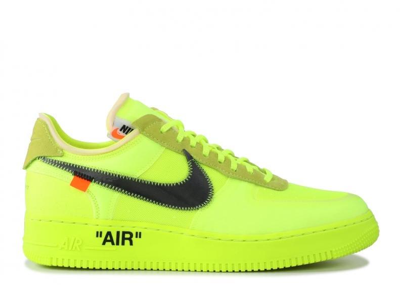 Nike Air Force 1 Low Off-White Volt (WORN)