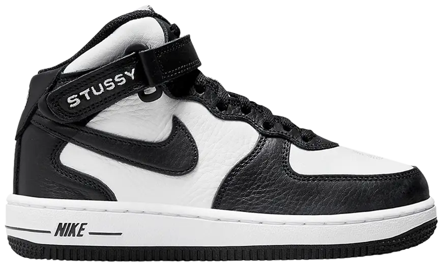 Nike Air Force 1 Mid Stussy Light Bone Black (PS)