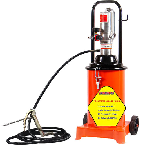 40L Bucket Capacity High Pressure Oil Tank Auto Injector Pneumatic Dispenser Lubricator Bucket Pump Air Operated Grease Pumps