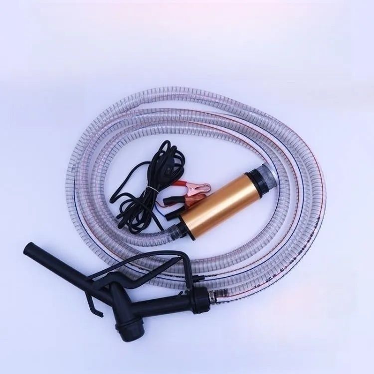 High Quality Electric Micro Oil Pump 12V Water Pump With Oil Gun and Steel Wire Tube