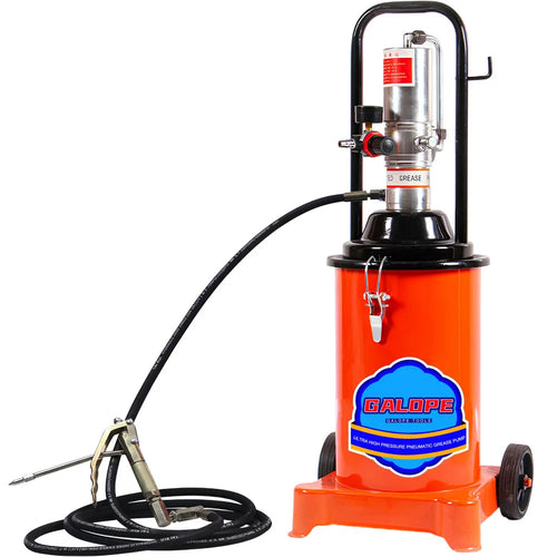Air Operated Greaser Pneumatic 50:1 Pressure Ratio High Pressure Grease Bucket Pump Dispenser 12L 45 Liter Pneumatic Grease Pump