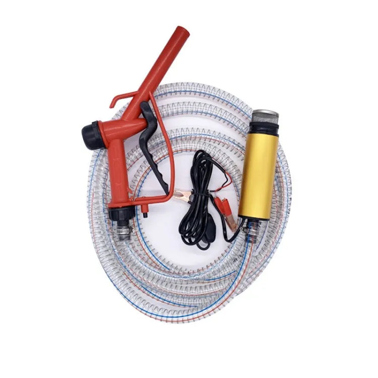 High Quality Electric Micro Oil Pump 12V Water Pump With Oil Gun and Steel Wire Tube