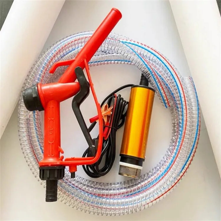 High Quality Electric Micro Oil Pump 12V Water Pump With Oil Gun and Steel Wire Tube