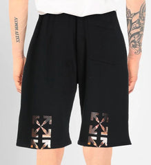 OFF-WHITE LOGO SHORTS BLACK