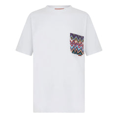 MISSONI PRINTED LINES LOGO T-SHIRT WHITE