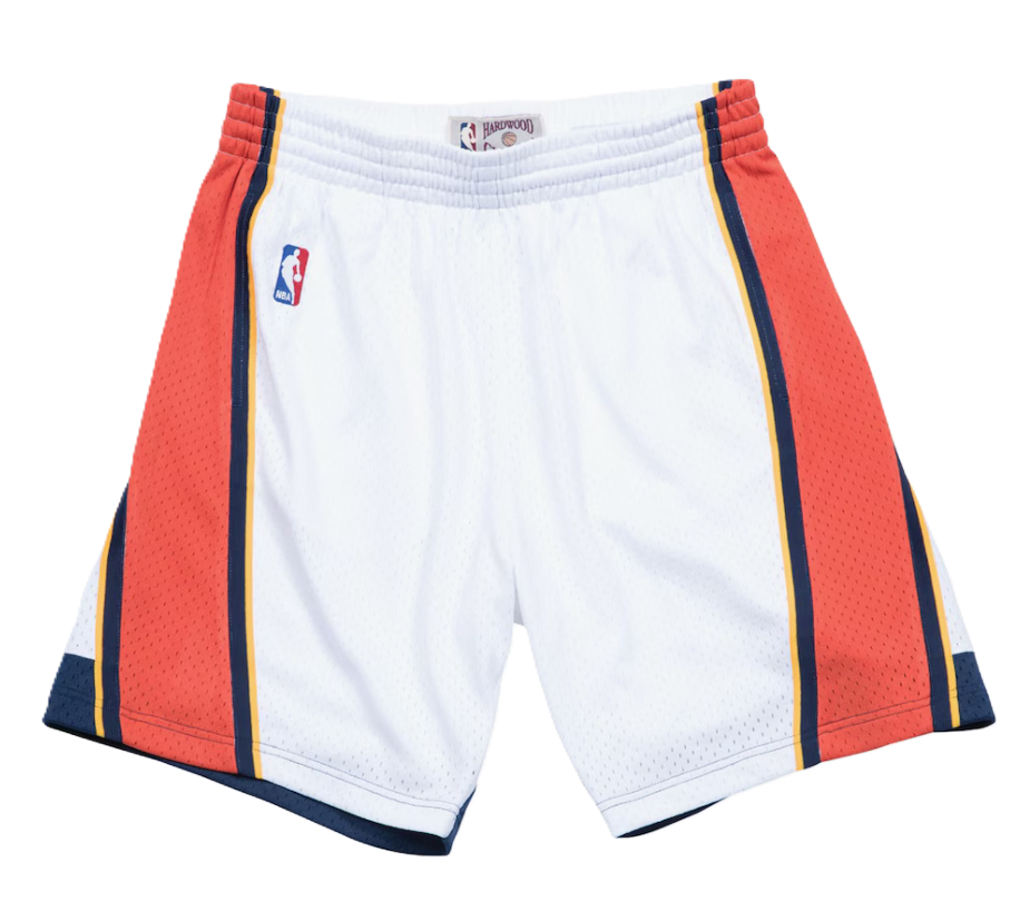 Mitchell & Ness Golden State Warriors Swingman Basketball Short '09-'10 White (WORN)