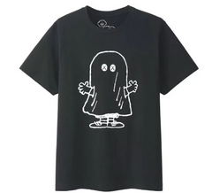 KAWS x Uniqlo x Peanuts Ghost Tee Black (WORN)