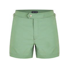 TOM FORD POPLIN SWIM SHORTS GREEN