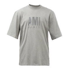 PARIS GREY CREW NECK T-SHIRT OVERSIZED
