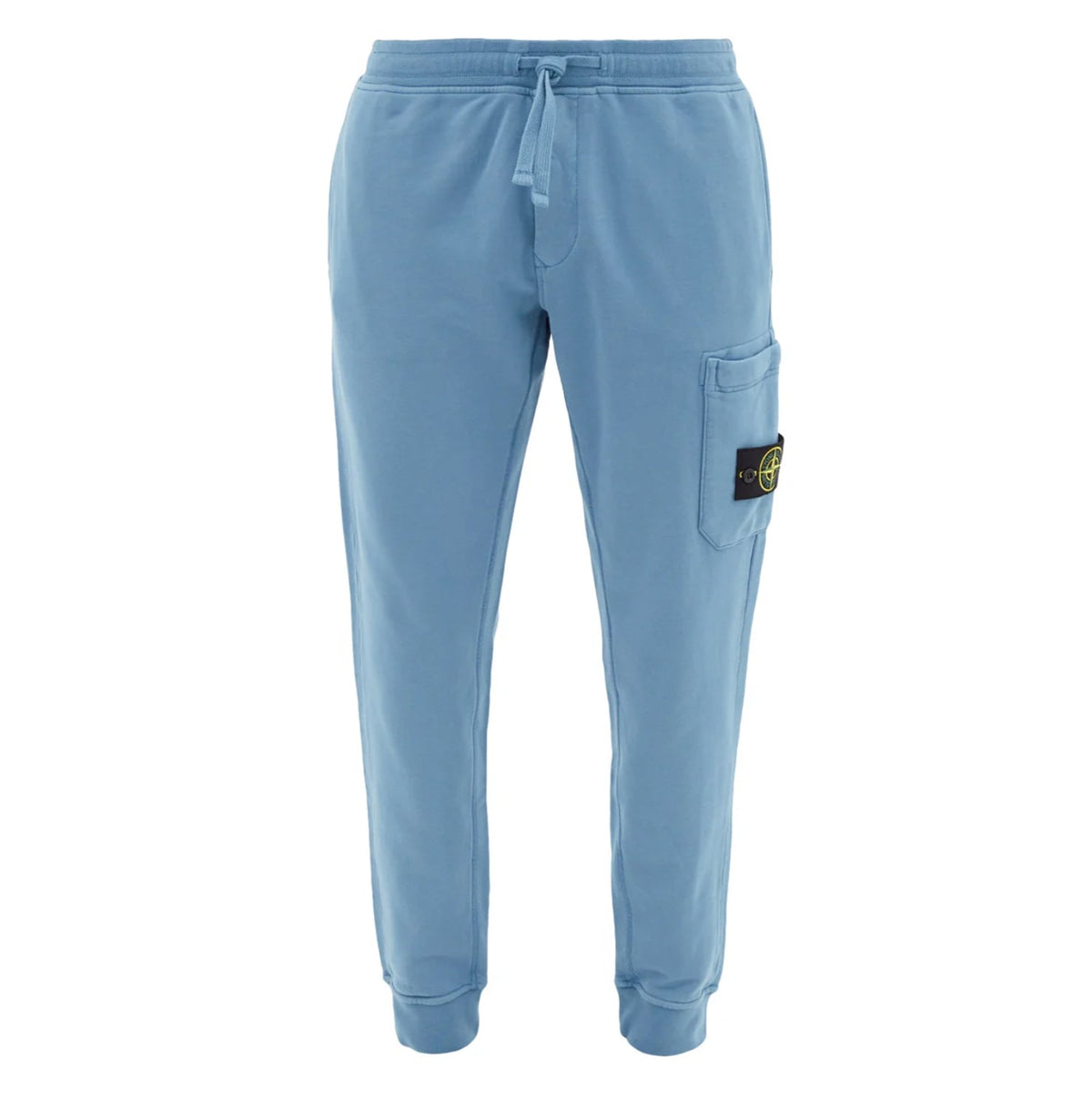STONE ISLANDBASIC BADGE SWEATPANTS SKY BLUE