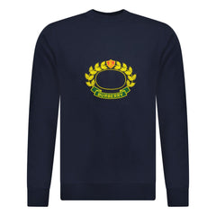 BURBERRY ADDISCOMBE CREST LOGO SWEATSHIRT NAVY