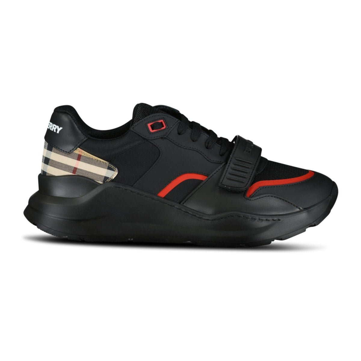 BURBERRY RAMSEY CHECK SNEAKERS BLACK