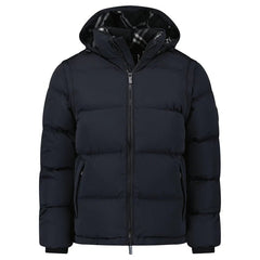 BURBERRY TECHNICAL NYLON PUFFER COAT BLACK