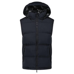 BURBERRY TECHNICAL NYLON PUFFER COAT BLACK