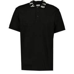 BURBERRYLogo Collar Polo T-Shirt Black