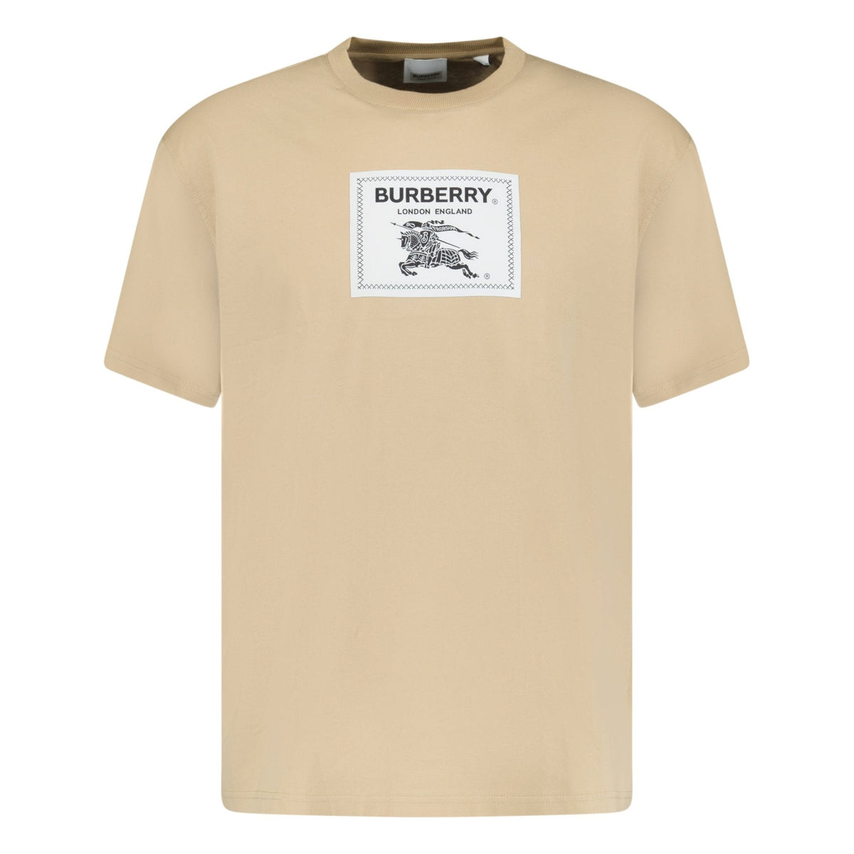BURBERRY ROUNDWOOD LABEL T-SHIRT BEIGE