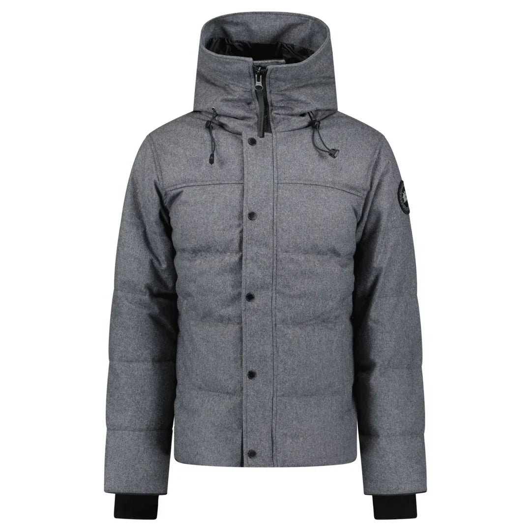 CANADA GOOSE MACMILLAN DOWN PARKA GREY WOOL
