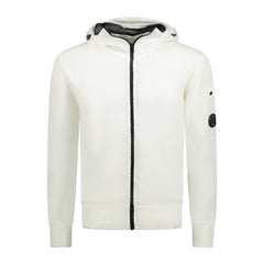 CP COMPANY Chrome Hooded Knit Jacket White