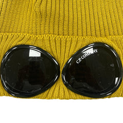 CP COMPANY Cotton Goggle Beanie Yellow