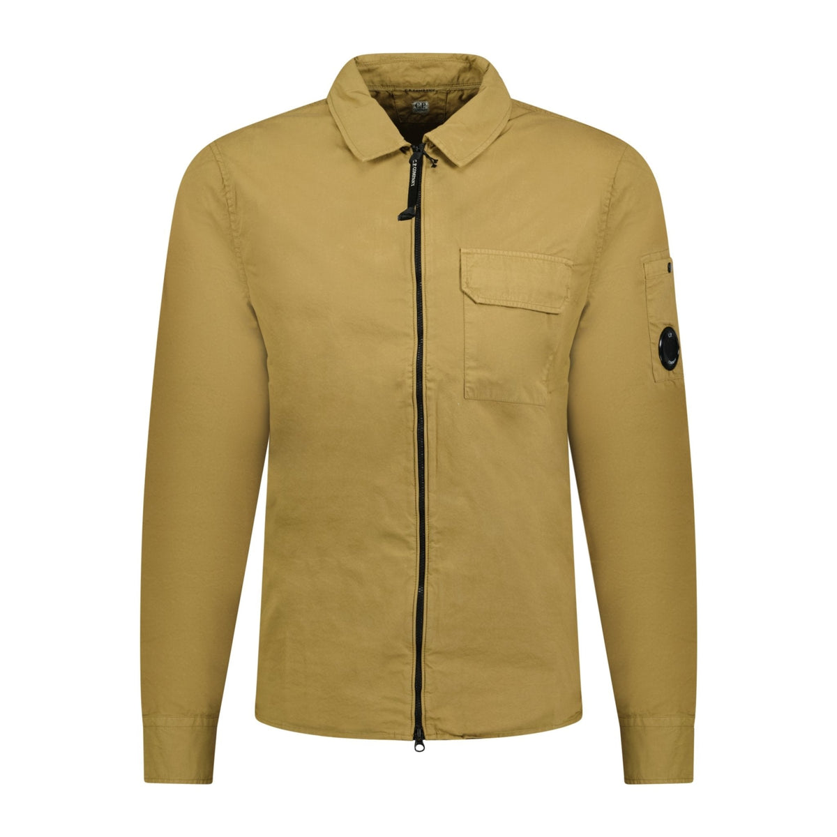 CP COMPANY Cotton Lens Overshirt Jacket Sand
