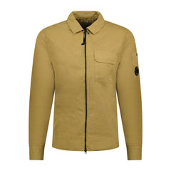 CP COMPANY Cotton Lens Overshirt Jacket Sand