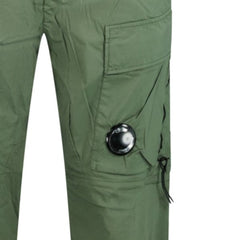 CP COMPANY Cuffed 50 Fili Stretch Cargo Pants Green