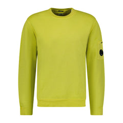 CP COMPANY Garment Dyed Arm Lens Sweatshirt Yellow