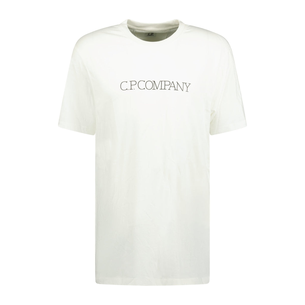 CP COMPANY Large Embossed Chest Logo T-Shirt White
