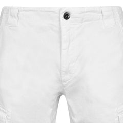 CP COMPANY Lens Cargo Shorts Gauze White