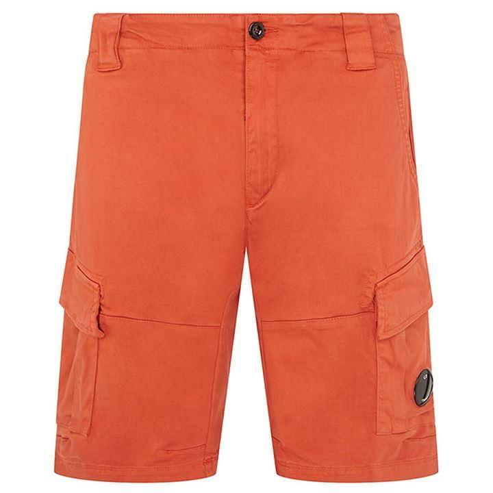 CP COMPANY Lens Cargo Shorts Orange