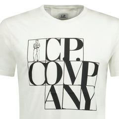 CP COMPANY Logo Print Sailor T-Shirt White
