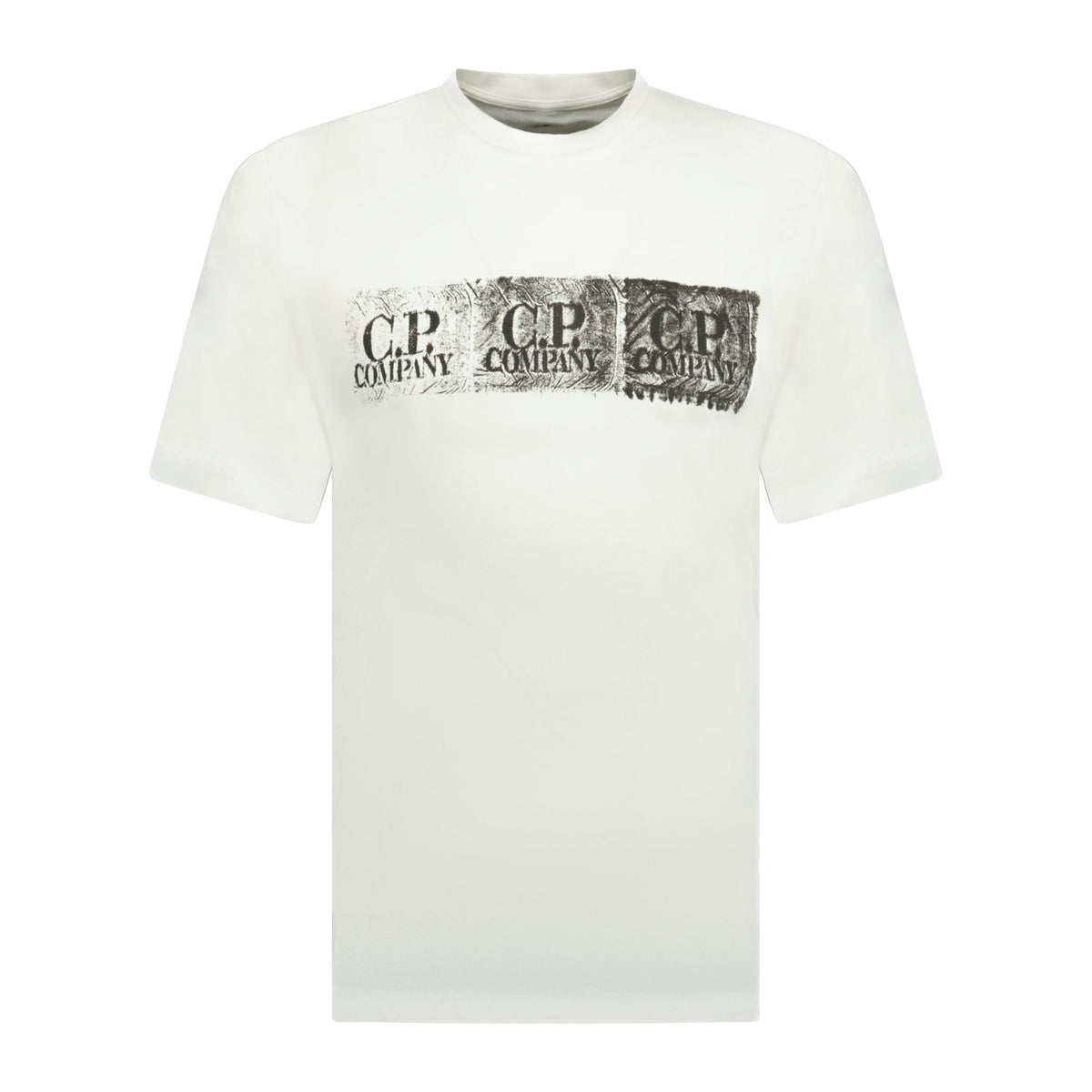 CP COMPANY Logo Print T-Shirt White