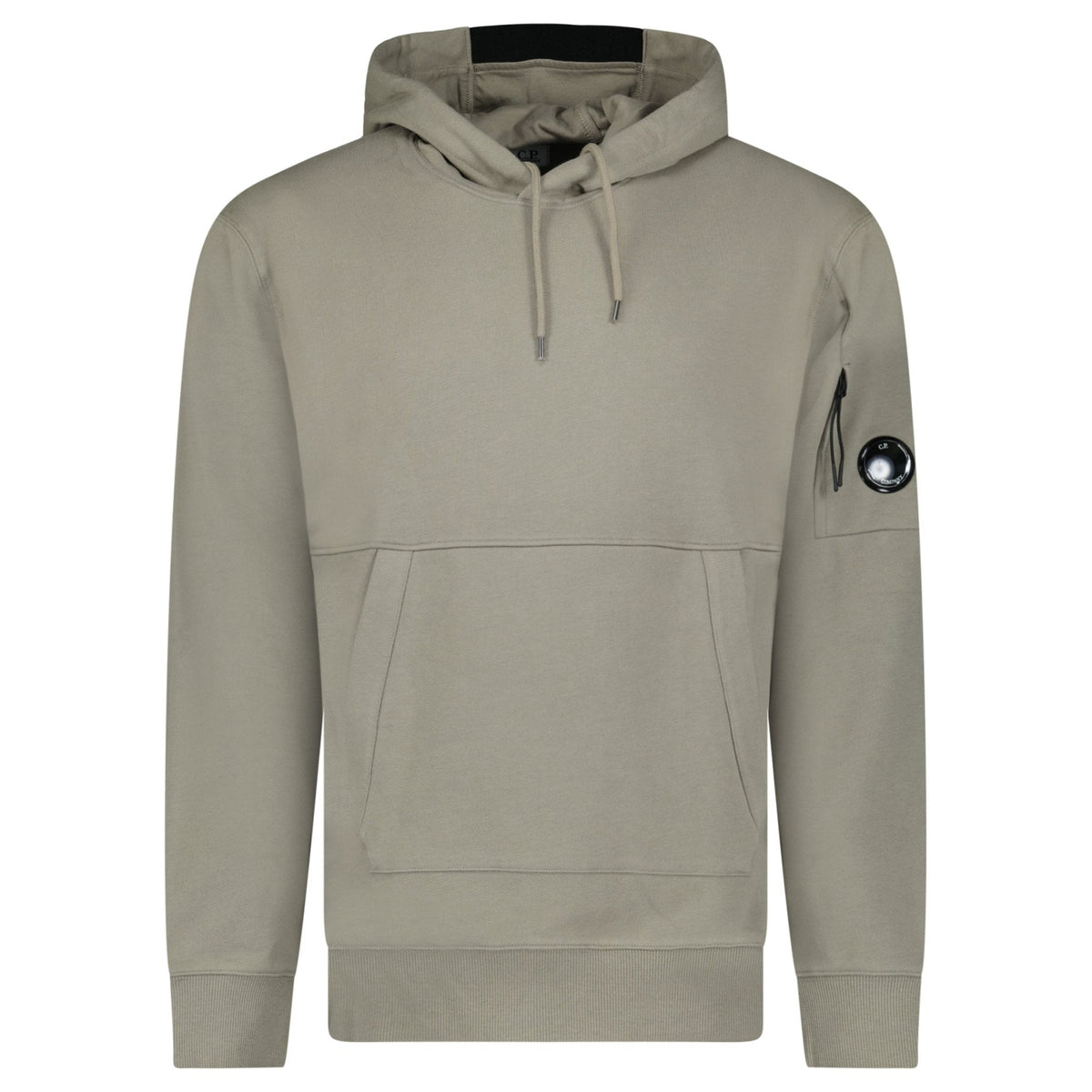CP COMPANY MICRO LENS DIAGONAL RAISED HOODIE FALLEN ROCK