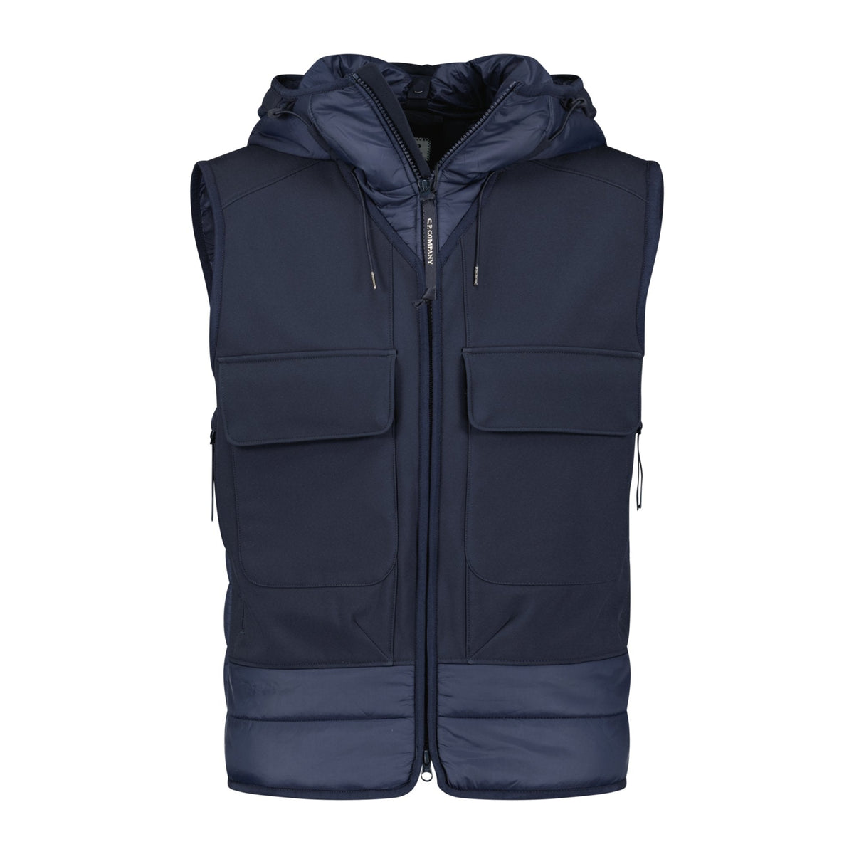 CP COMPANY Nylon Mix Padded Goggle Gilet Navy