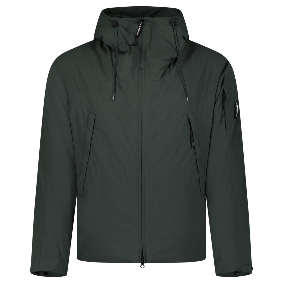 CP COMPANY PRO-TEK PADDED LENS JACKET IN DARK SHADOW