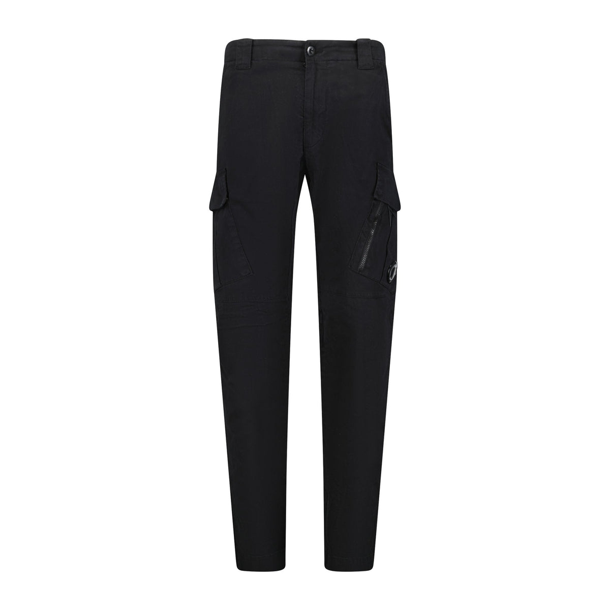CP COMPANY Stretch Sateen Zip Pocket Cargo Pants Black