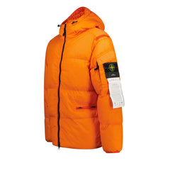 STONE ISLAND CRINKLE REPS DOWN JACKET - ORANGE
