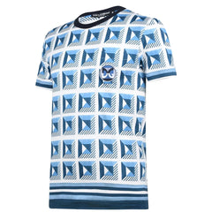 DOLCE & GABANNA Geometric Print T-Shirt Blue
