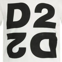 DSQUARED2 'D2' Mirror Logo T-Shirt White
