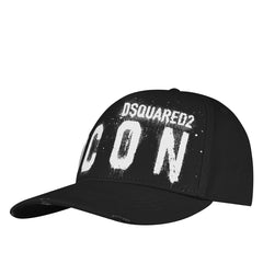 DSQUARED2 Icon Spay Logo Hat Black