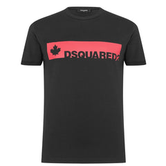 DSQUARED2 Leaf Logo T-Shirt Black