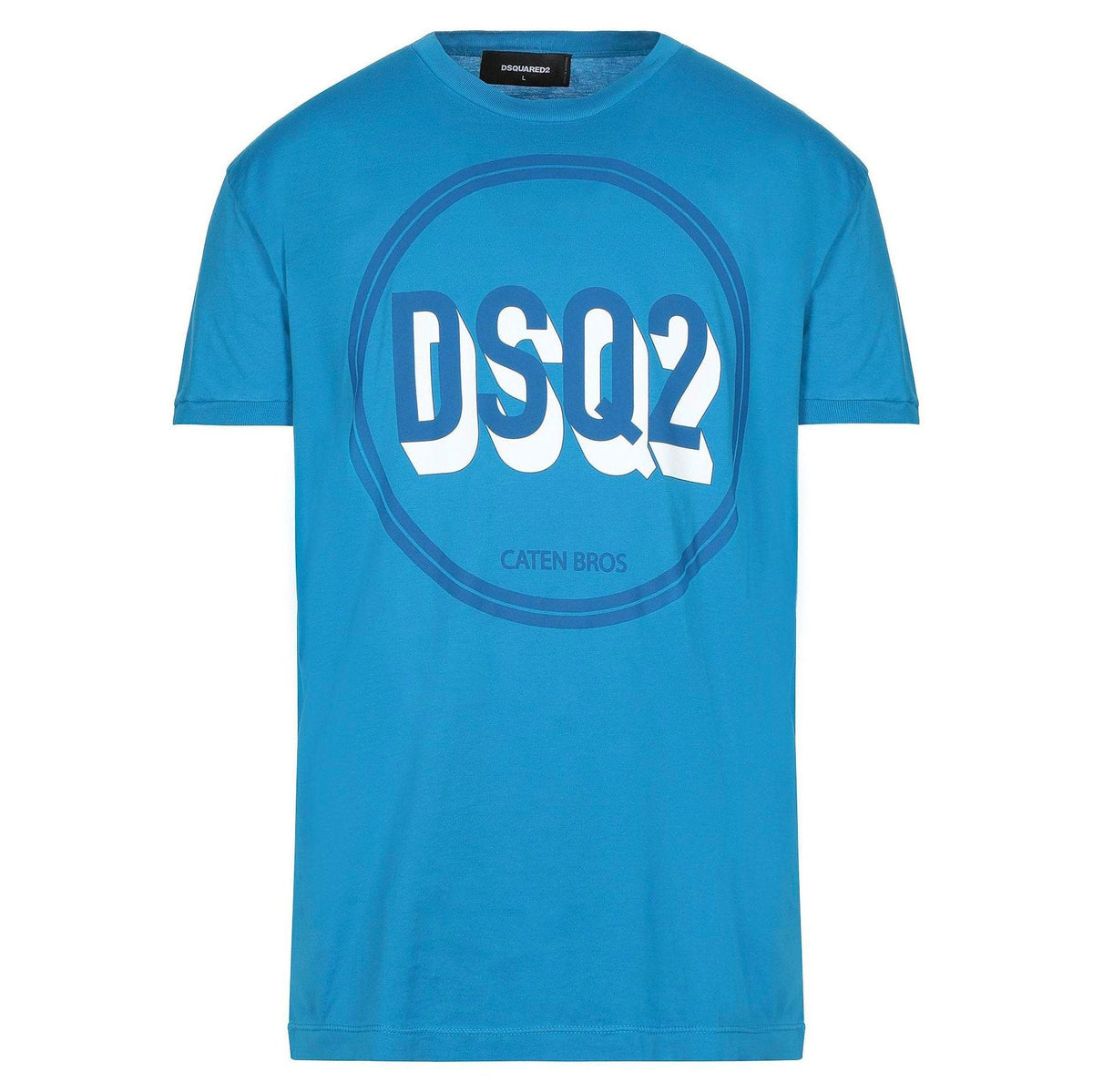DSQUARED2 Logo Print T-Shirt Blue