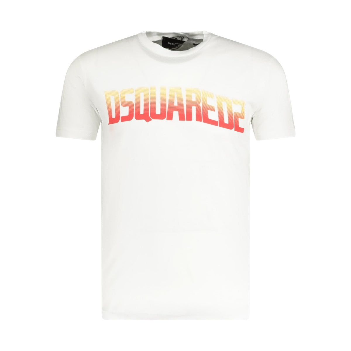 DSQUARED2 Orange Logo T-Shirt White