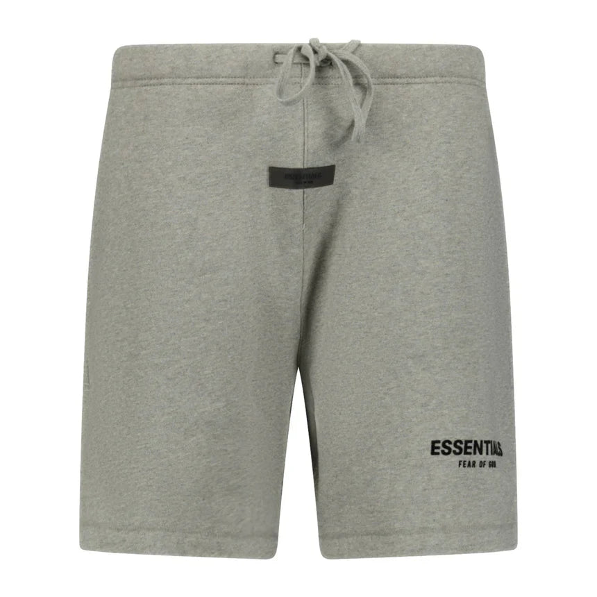 FEAR OF GOD ESSENTIALS COTTON SHORTS DARK OATMEAL