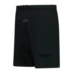 FEAR OF GOD ESSENTIALS COTTON SHORTS BLACK
