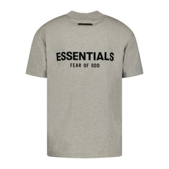 FEAR OF GOD ESSENTIALS CREW NECK DARK OATMEAL GREY T-SHIRT