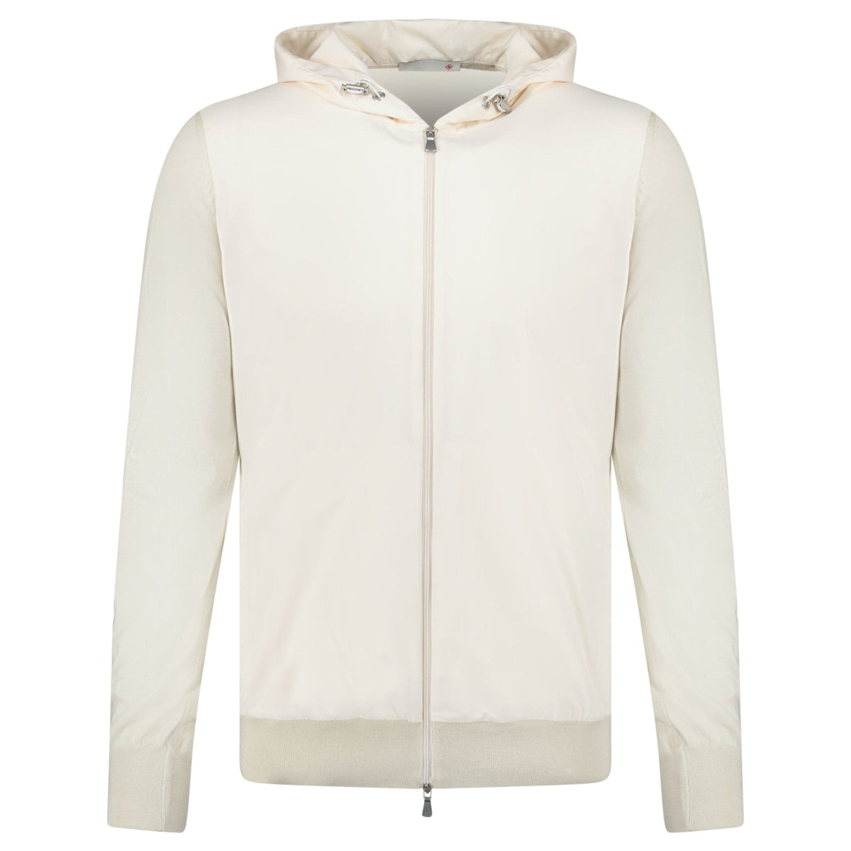 GRAN SASSO ATHLEISURE HOODED JACKET IN CREAM