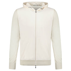 GRAN SASSO ATHLEISURE HOODED JACKET IN CREAM