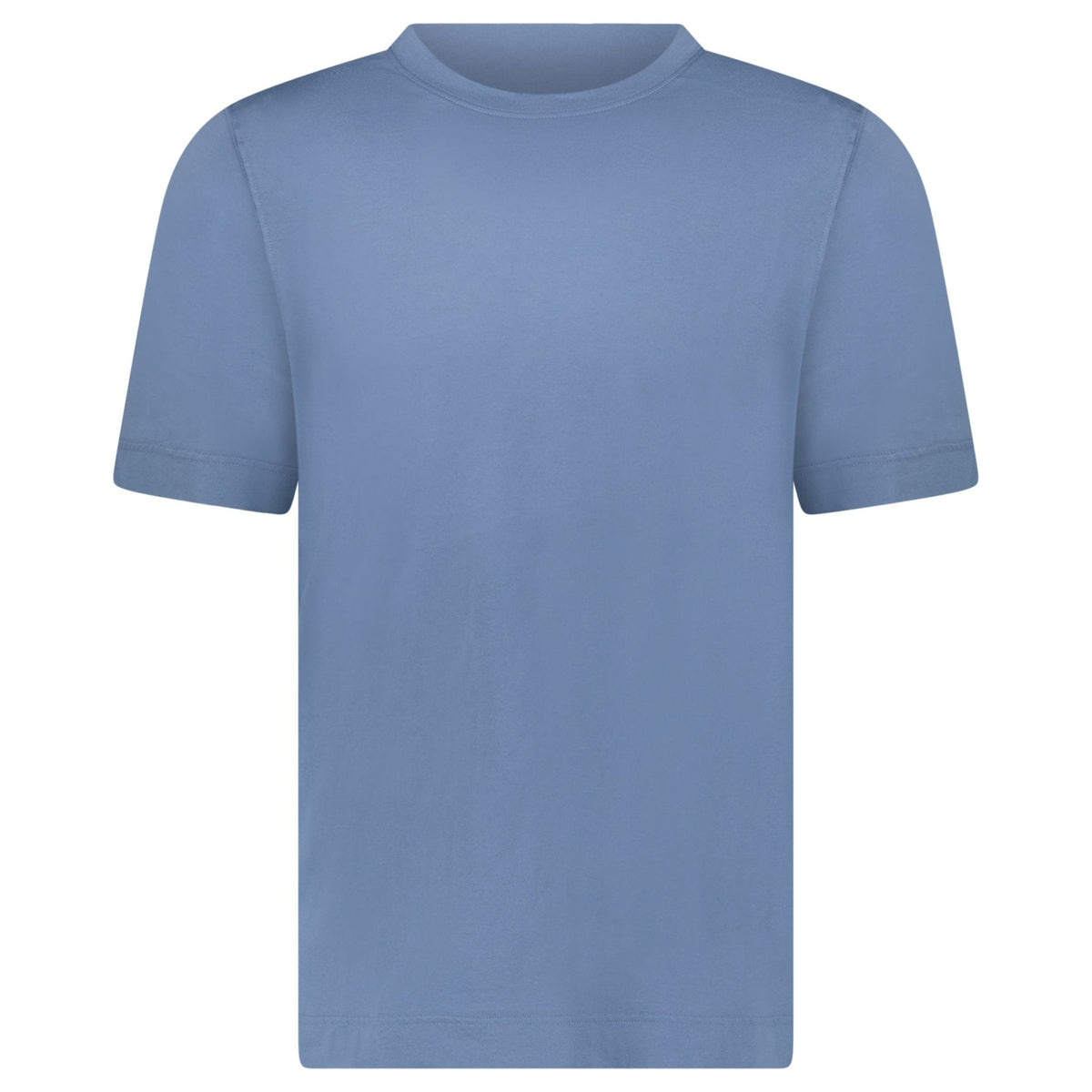 GRAN SASSO COTTON CREWNECK T-SHIRT IN BLUE